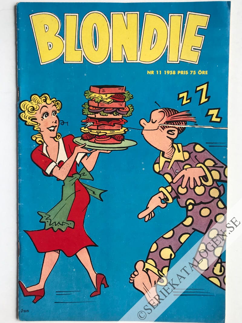 Framsida på Blondie #11 (1958)