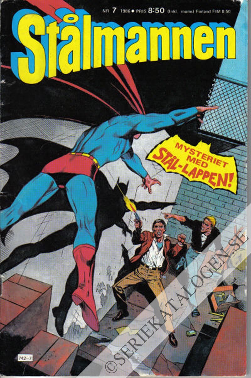 Framsida på Stålmannen #7 (1986)