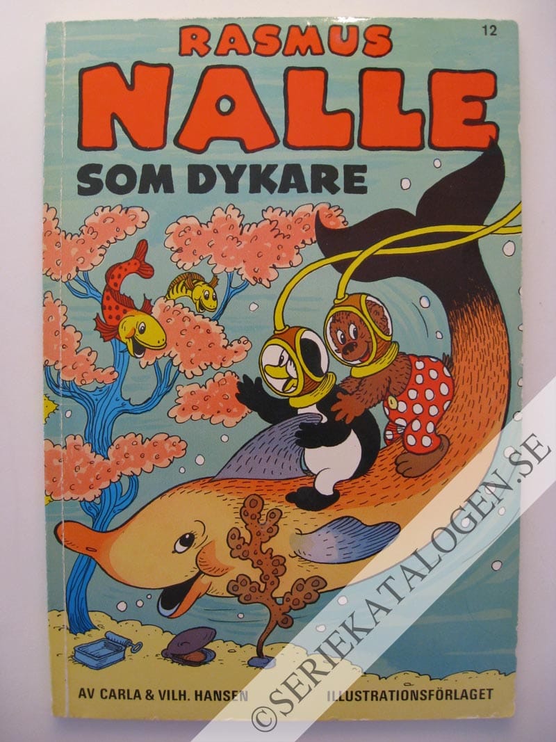 Framsida på Rasmus Nalle Rasmus Nalle som dykare (1969)