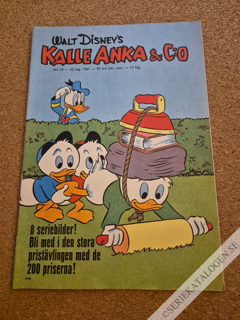 Framsida på Kalle Anka & C:o #34 (1961)