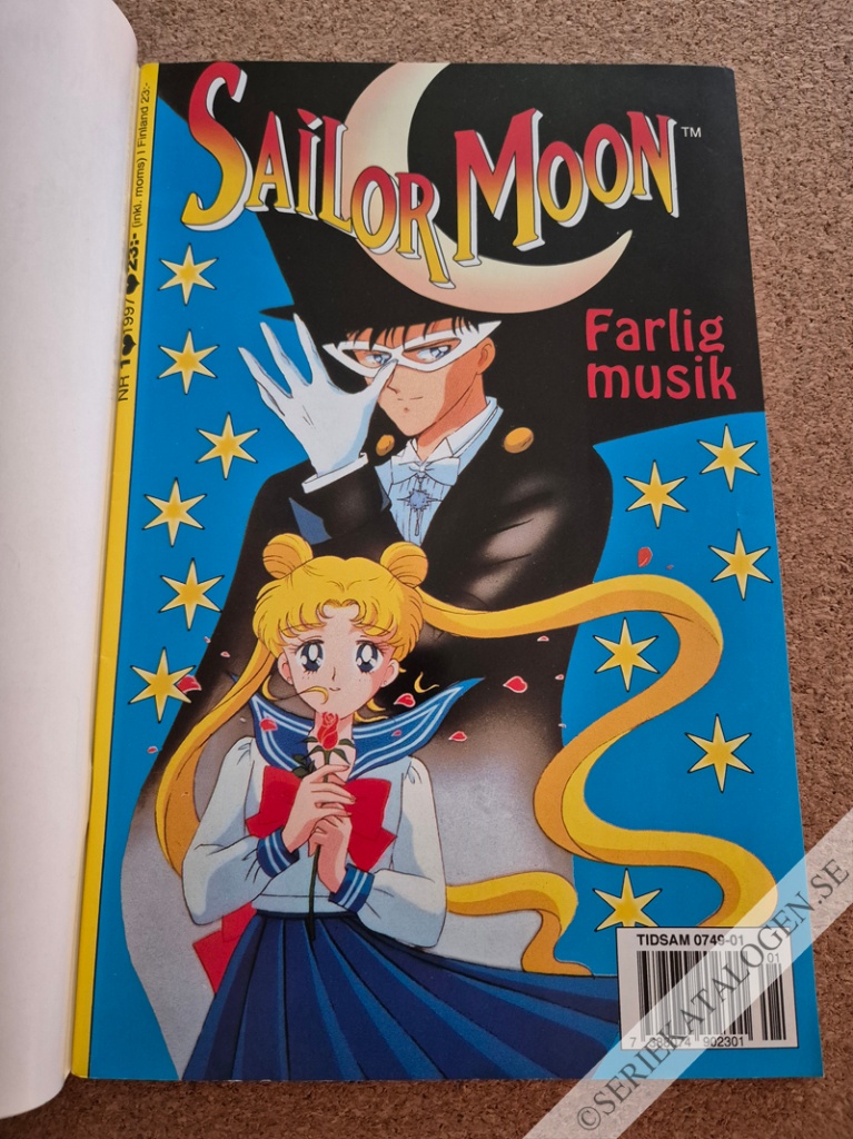Framsida på Sailor Moon Farlig musik (1997)