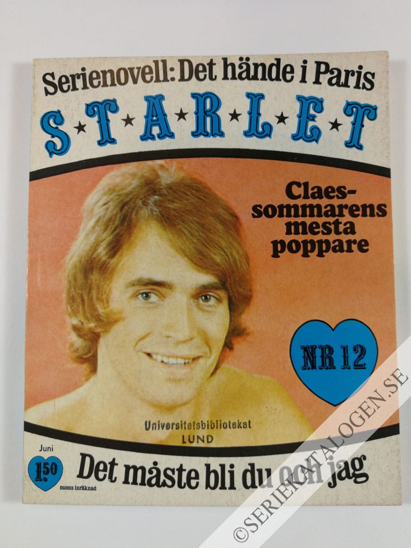 Framsida på Starlet #12 (1969)