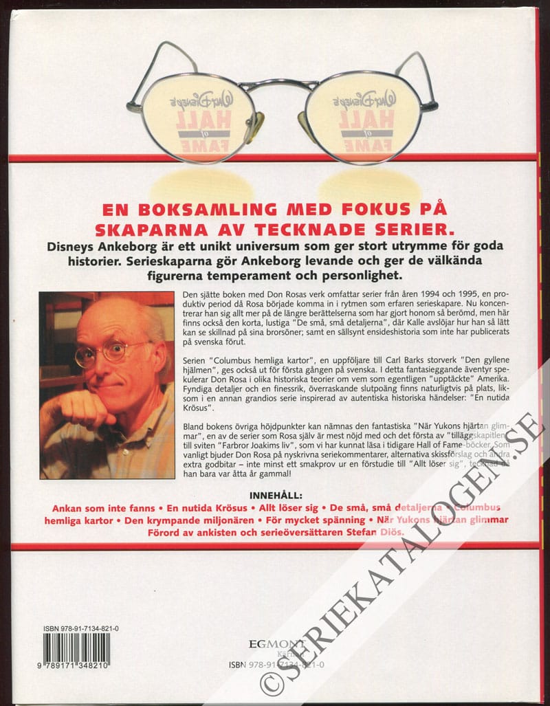 Baksida på Don Rosa - bok 6 (2008)