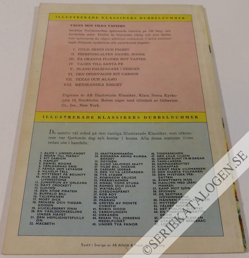 Baksida på Vägen mot vilda västern (1958)