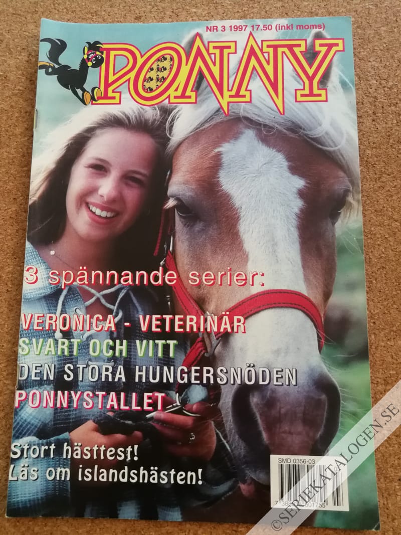 Framsida på Ponny-magasinet #3 (1997)