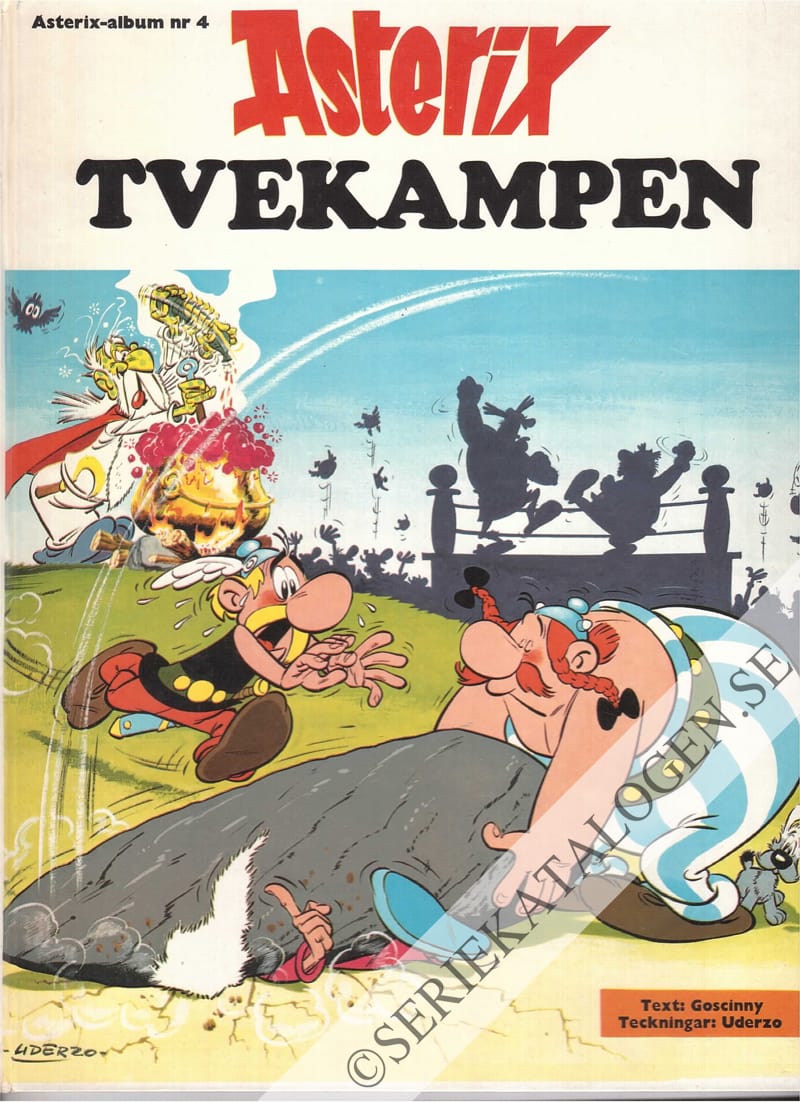 Framsida på Asterix #4 - Tvekampen (1971) (variant)