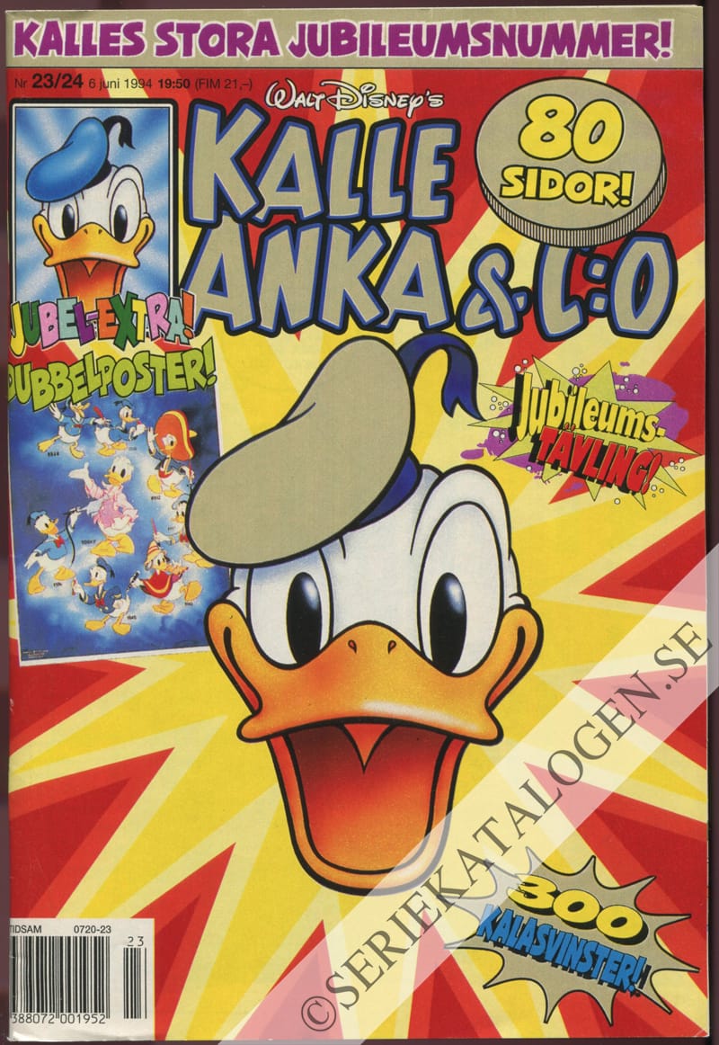 Framsida på Kalle Anka & C:o #23-24 (1994)