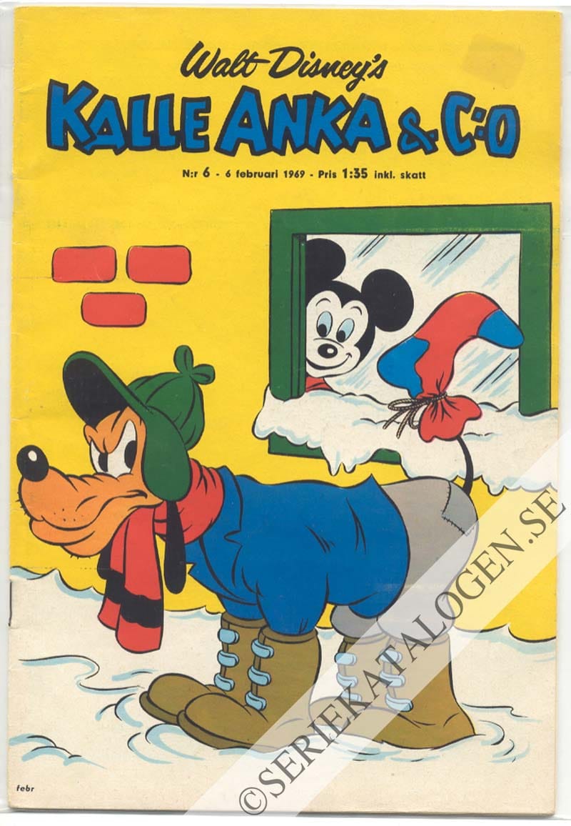 Framsida på Kalle Anka & C:o #6 (1969)
