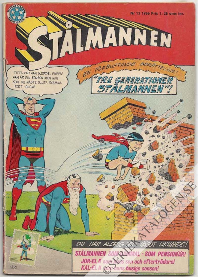 Framsida på Stålmannen #12 (1966)