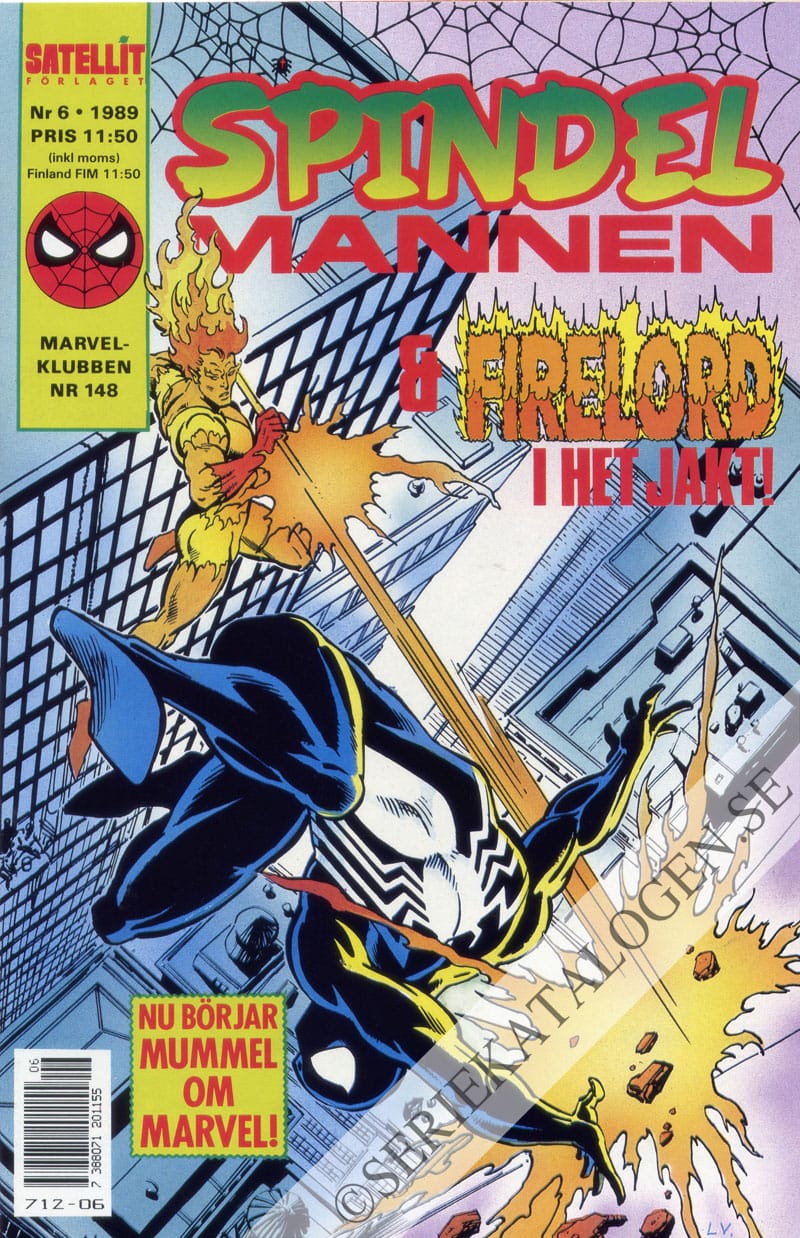 Framsida på Spindelmannen #6 (1989)