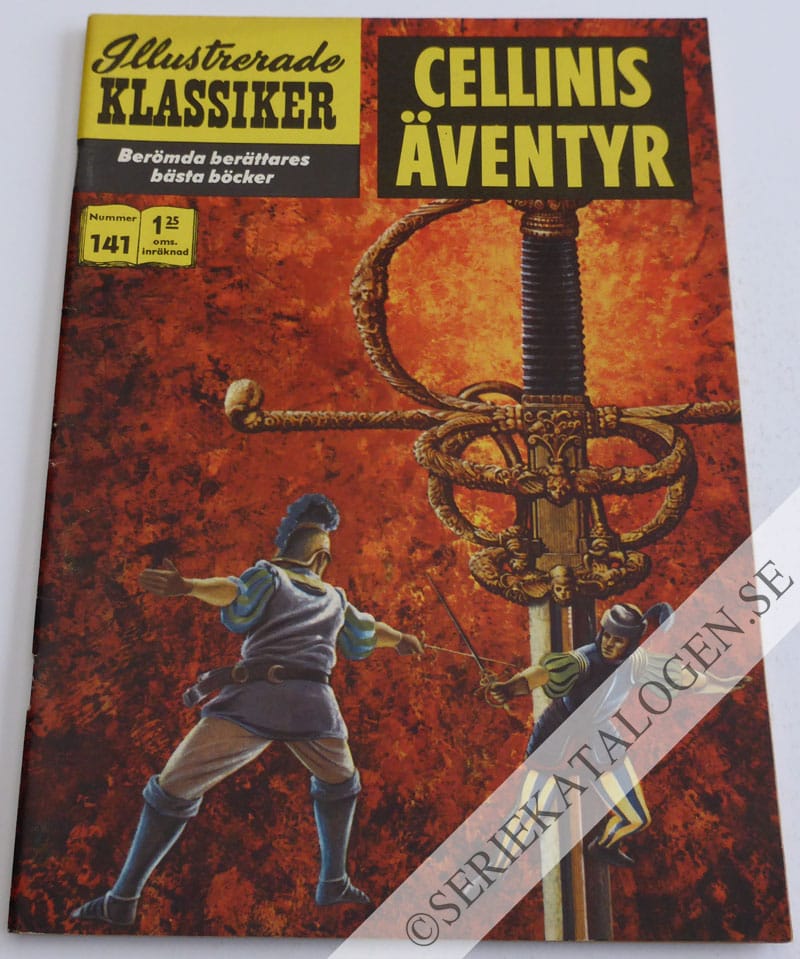 Framsida på Illustrerade Klassiker #141 - Cellinis äventyr (1961)