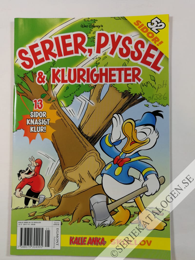 Framsida på Kalle Anka & C:o - Skollov Serier, pyssel & klurigheter (2017)