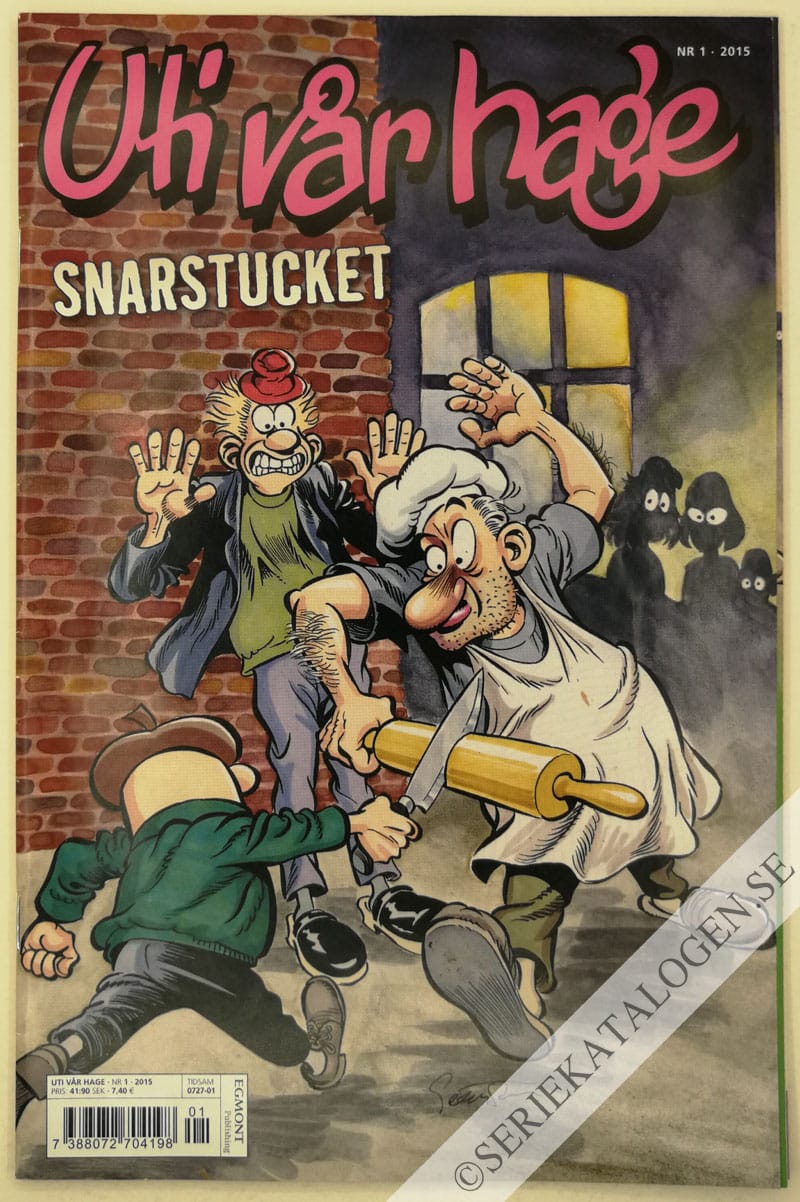 Framsida på Uti vår hage #1 - Snarstucket (2015)
