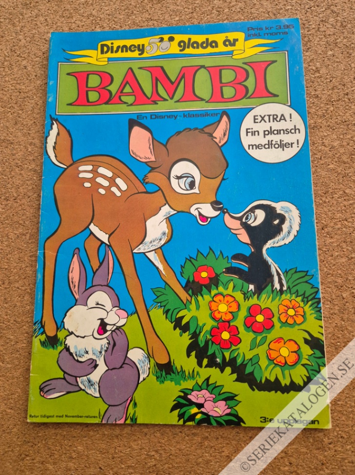 Framsida på Disney 50 glada år Bambi (1973)