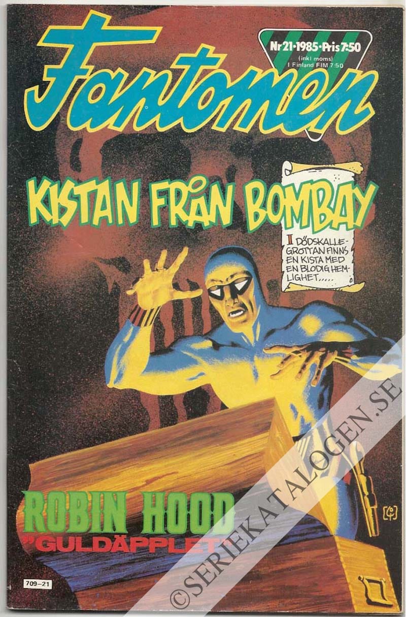 Framsida på Fantomen #21 (1985)