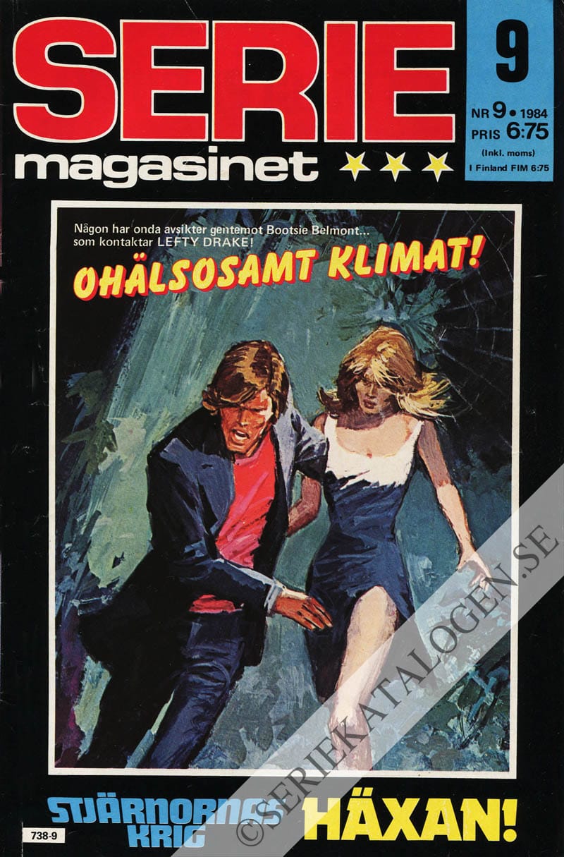 Framsida på Seriemagasinet #9 (1984)