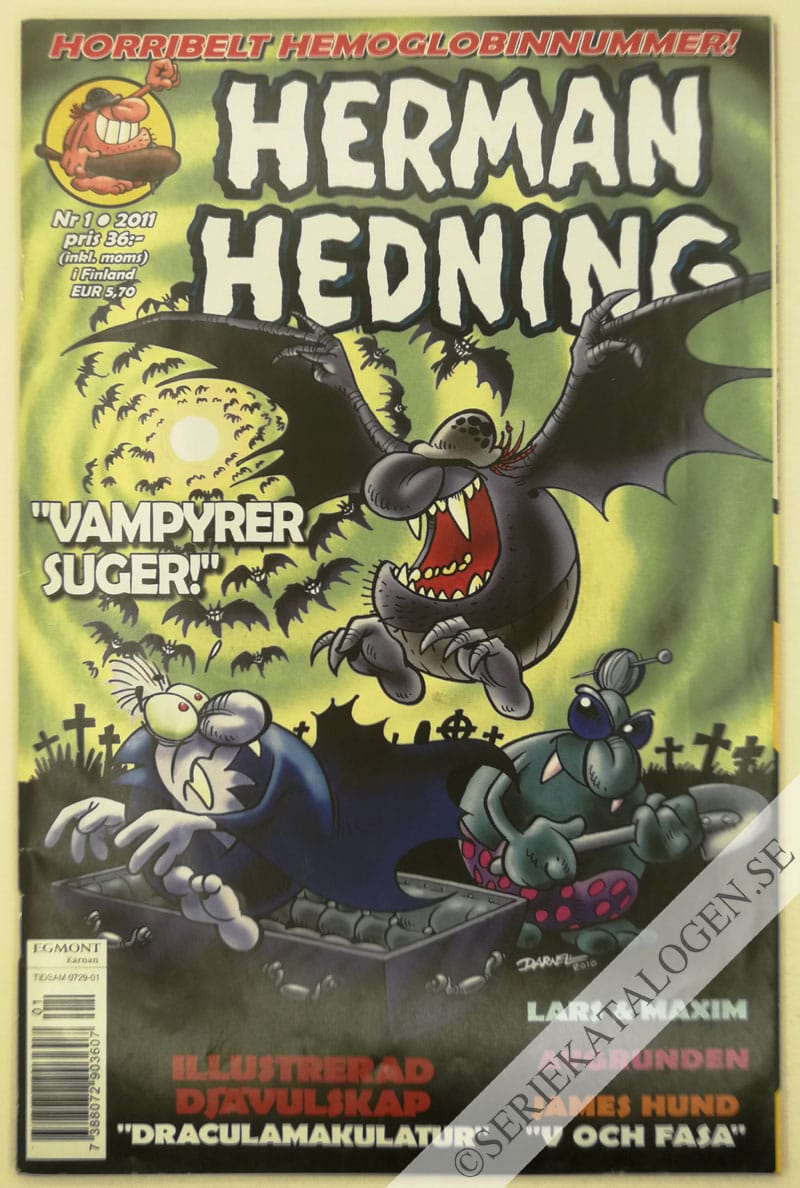 Framsida på Herman Hedning #1 (2011)