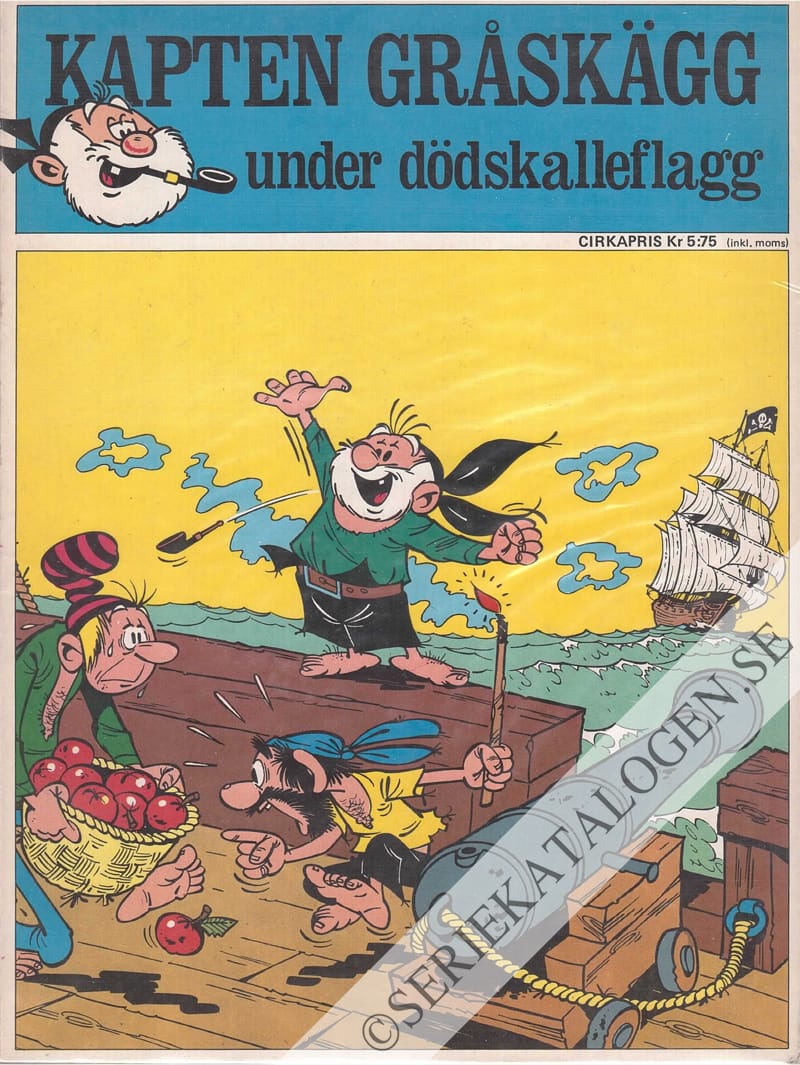 Framsida på Trumf-serien Kapten Gråskägg - Under dödskalleflagg (1971)