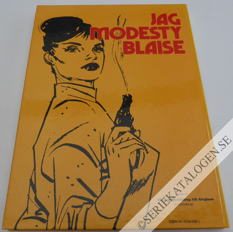 Baksida på Jag Modesty Blaise (1983)