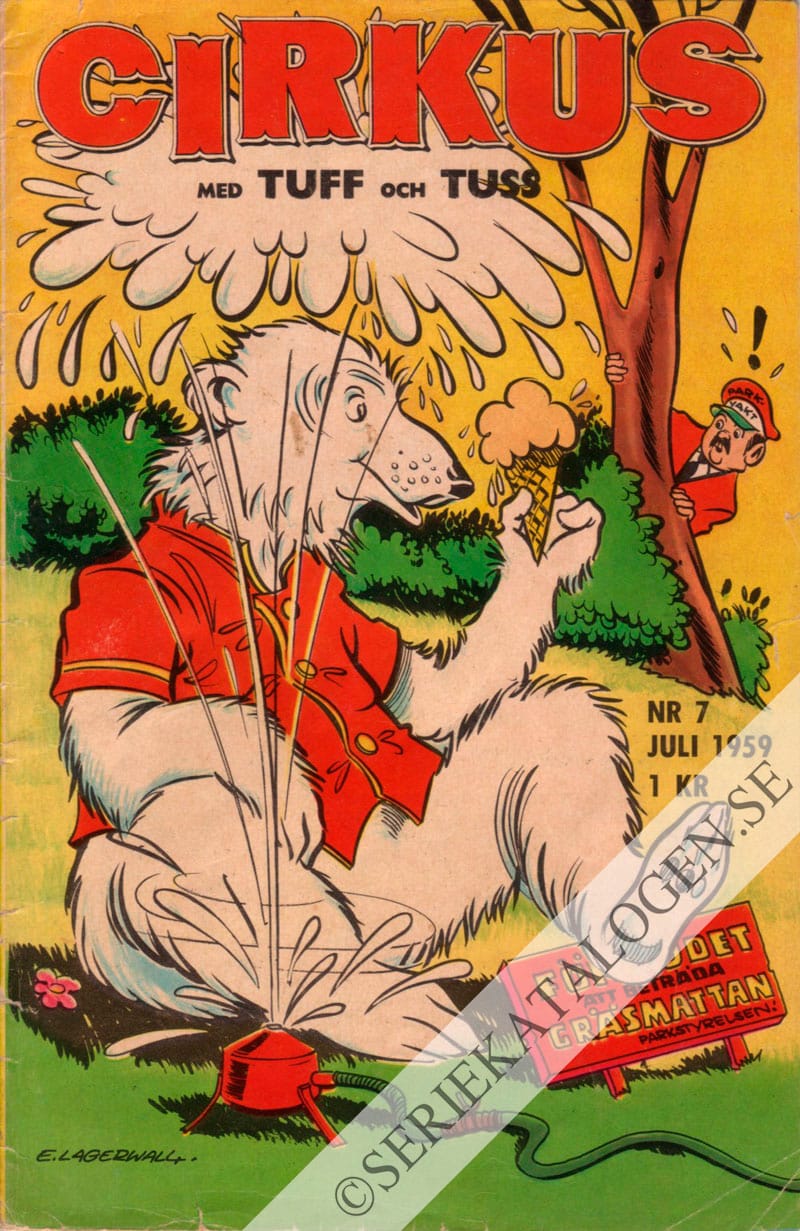 Framsida på Cirkus med Tuff och Tuss #7 (1959)