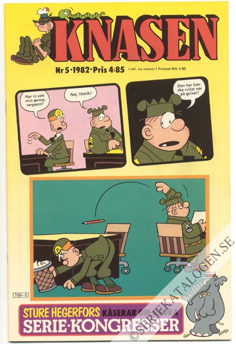 Framsida på Knasen #5 (1982)