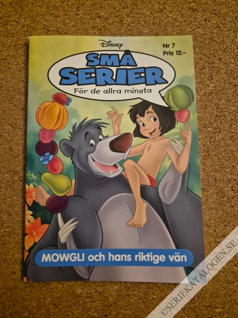 Framsida på Små serier #7 - MOWGLI och hans riktige vän (2004)