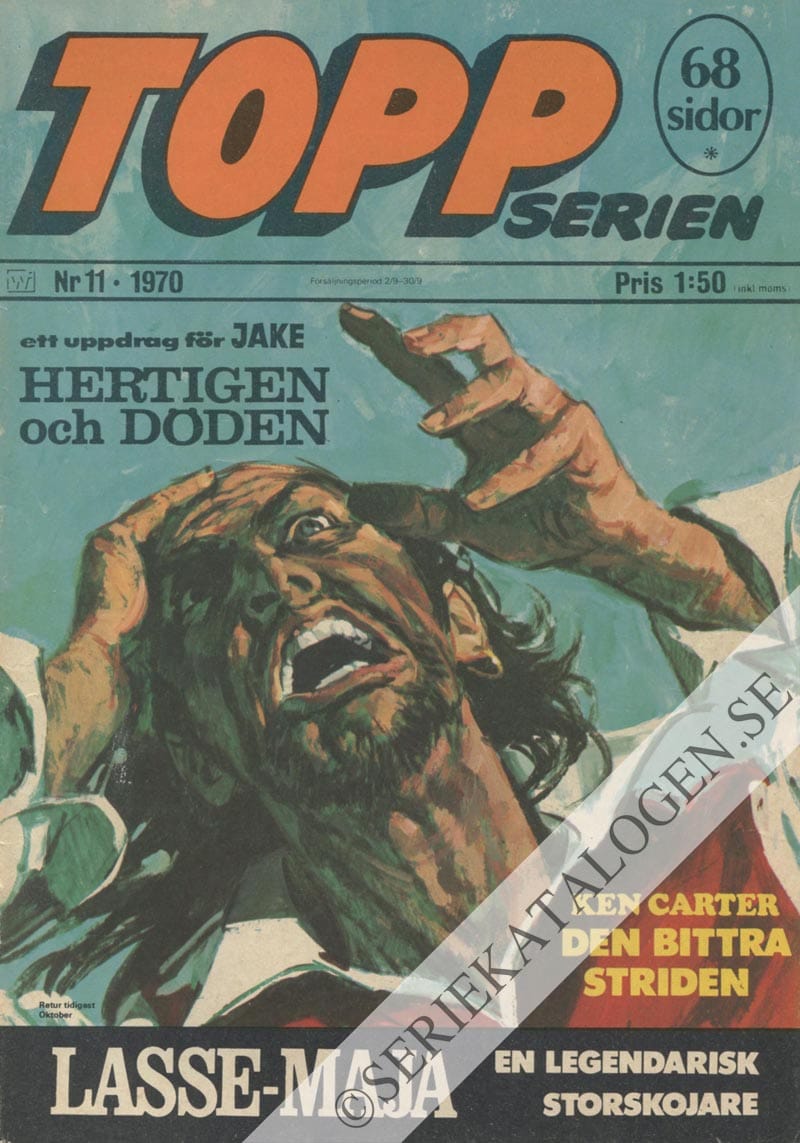 Framsida på Toppserien #11 (1970)