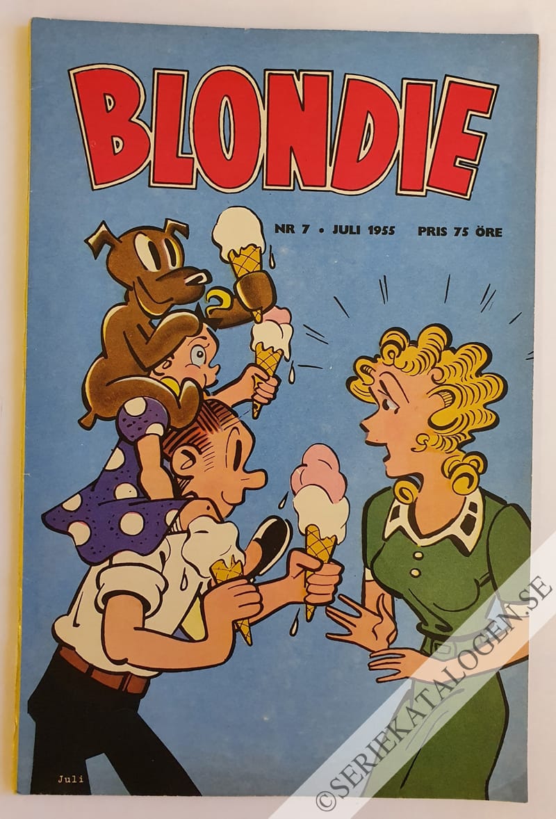 Framsida på Blondie #7 (1955)
