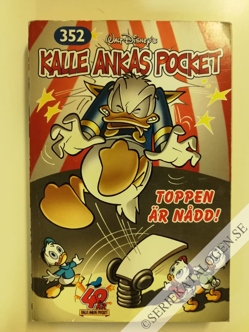 Framsida på Kalle Ankas pocket #352 - Toppen är nådd! (2008)