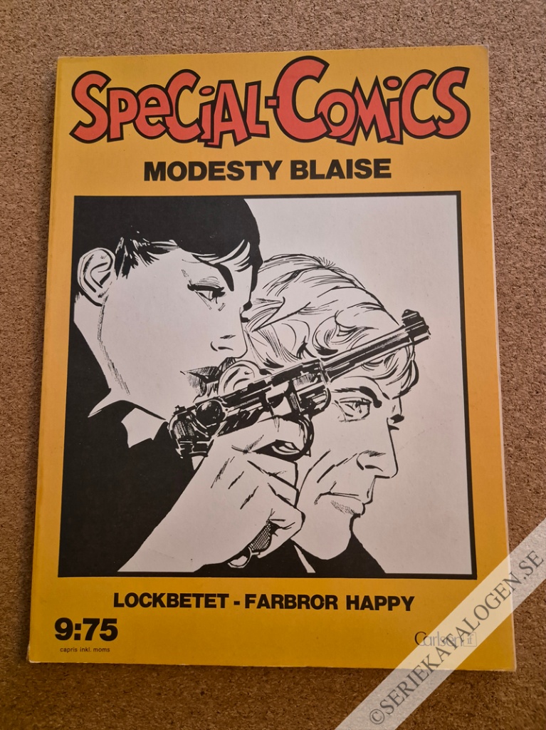Framsida på Special-comics Modesty Blaise - Lockbetet/Farbror Happy (1975)