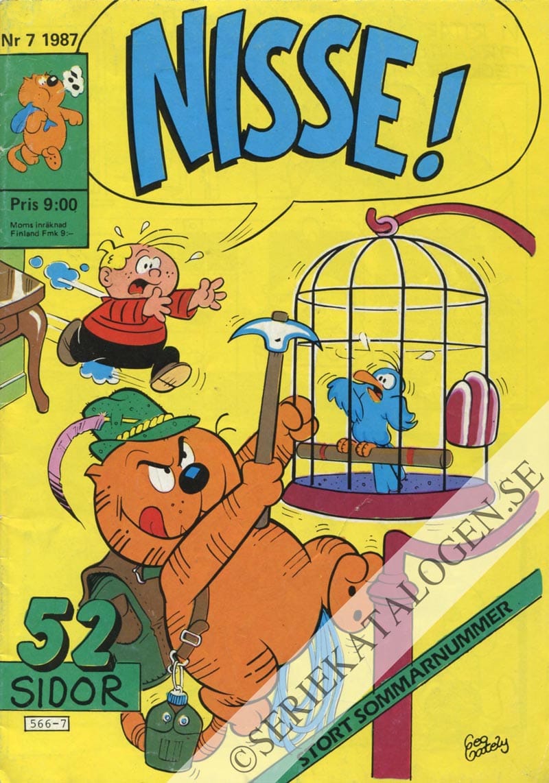 Framsida på Katten Nisse #7 (1987)