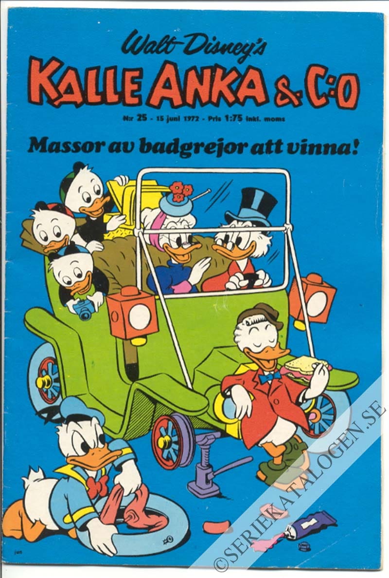 Framsida på Kalle Anka & C:o #25 (1972)