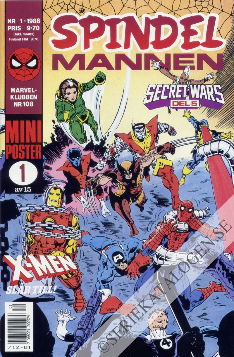 Framsida på Spindelmannen #1 (1988)