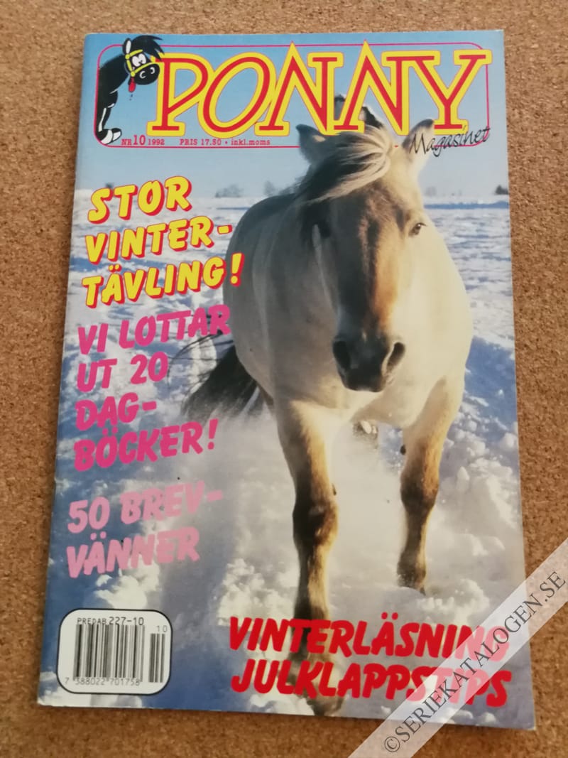 Framsida på Ponny-magasinet #10 (1992)