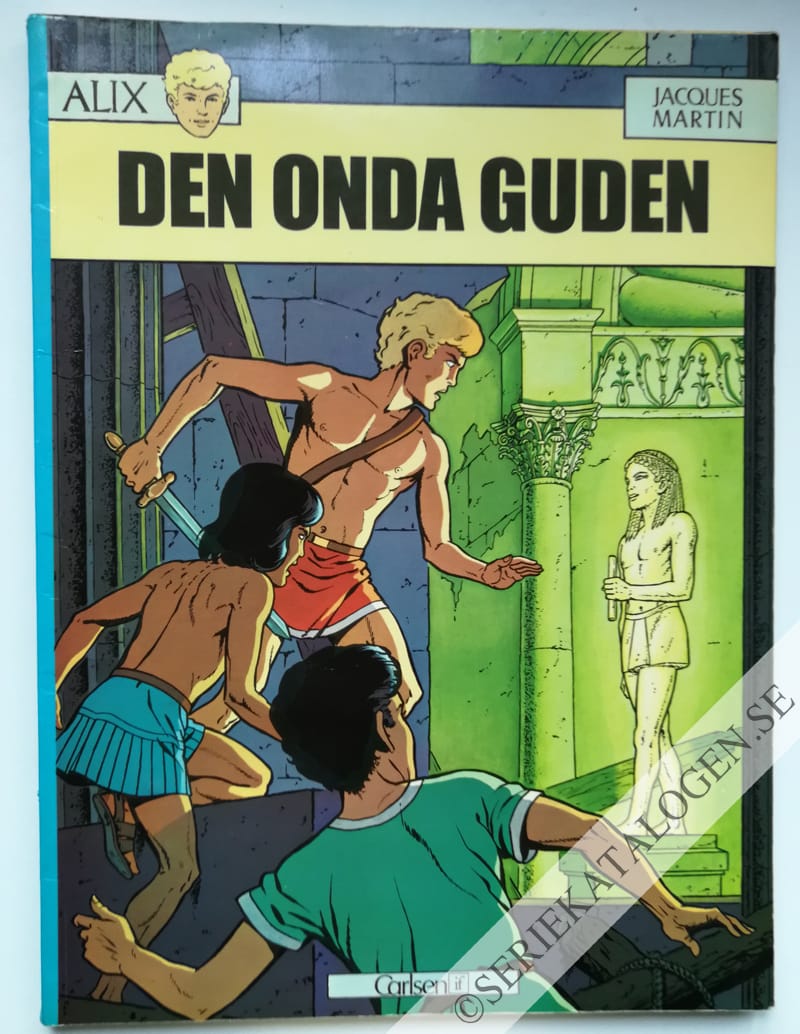 Framsida på Alix' äventyr Den onda guden (1975)