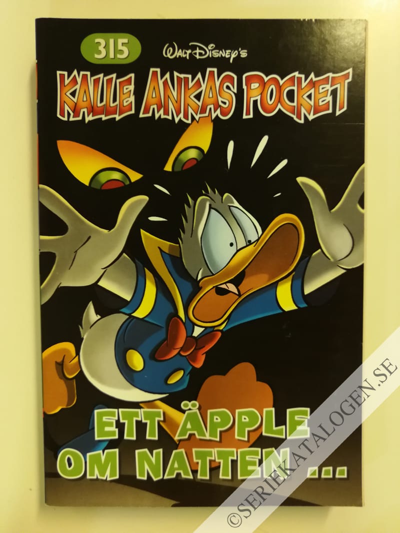 Framsida på Kalle Ankas pocket #315 - Ett äpple om natten ... (2005)
