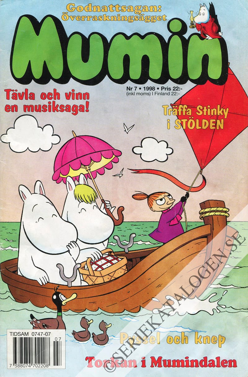 Framsida på Muminmagasinet #7 (1998)