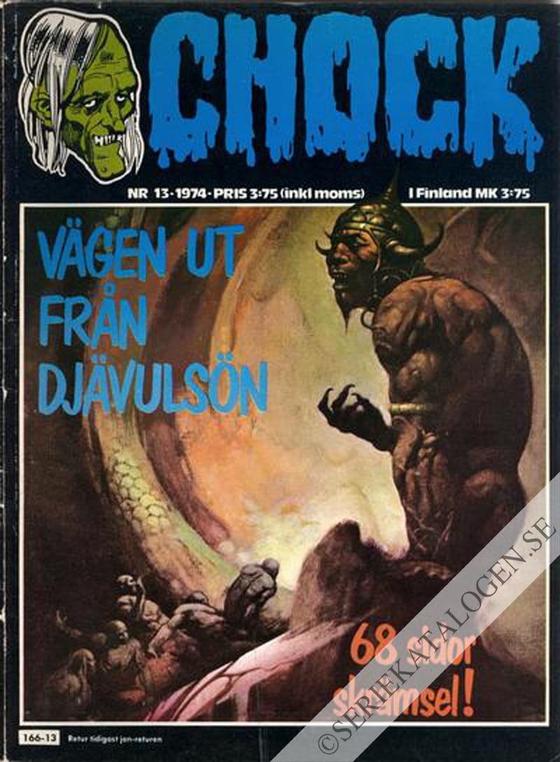 Framsida på Chock Vägen ut från djävulsön (1974)