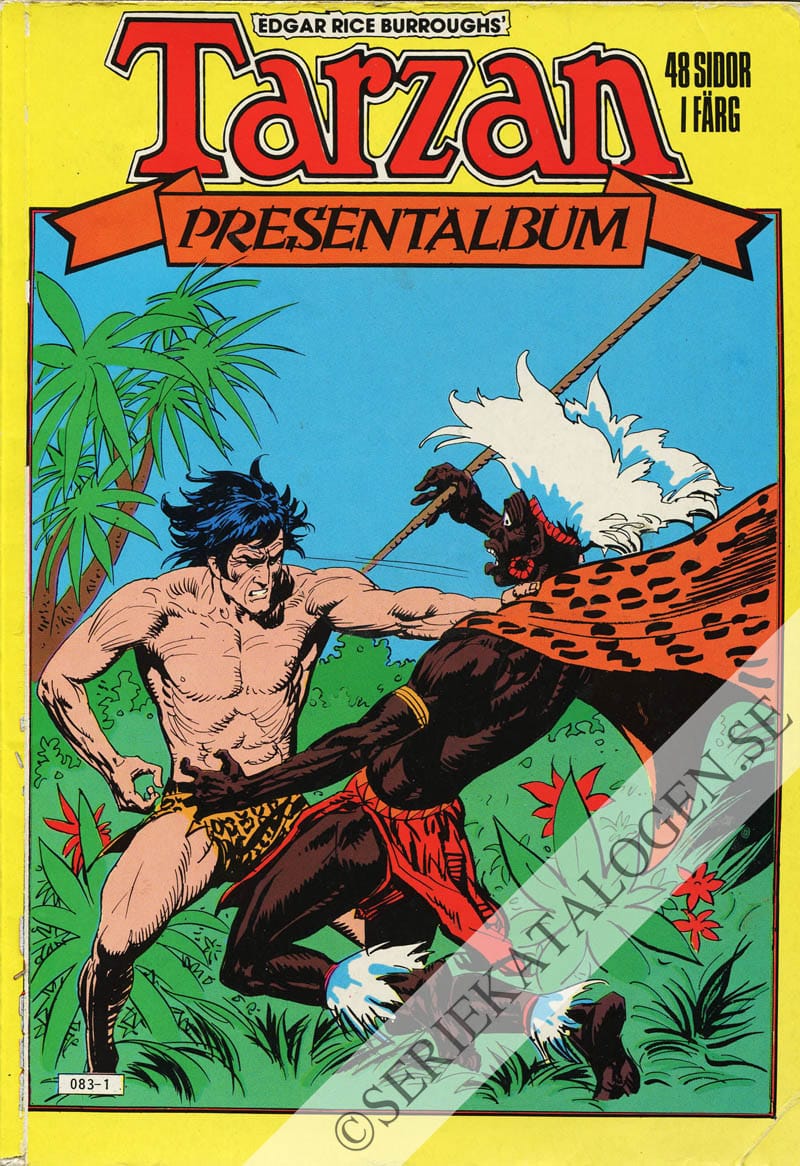 Framsida på Tarzan presentalbum (Bakhållet) (1985)