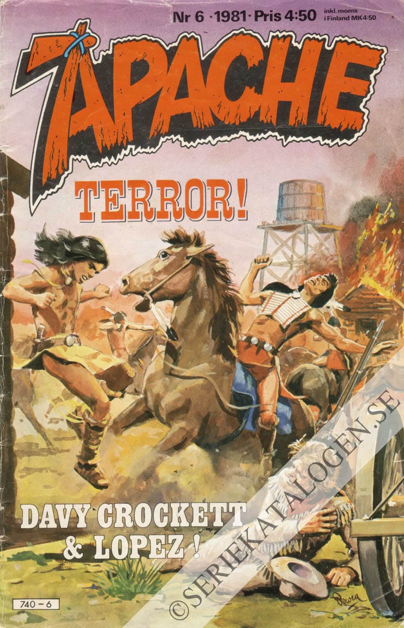 Framsida på Apache #6 (1981)