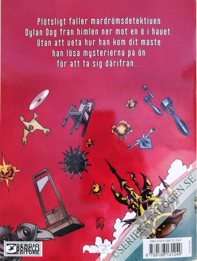 Baksida på Den mystiska ön (2018)
