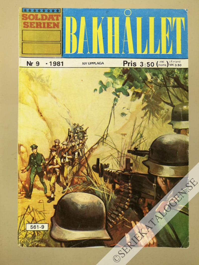 Framsida på Soldatserien #9 - Bakhållet (1981)