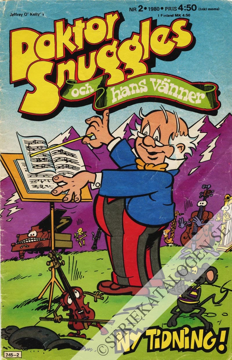 Framsida på Doktor Snuggles och hans vänner #2 (1980)