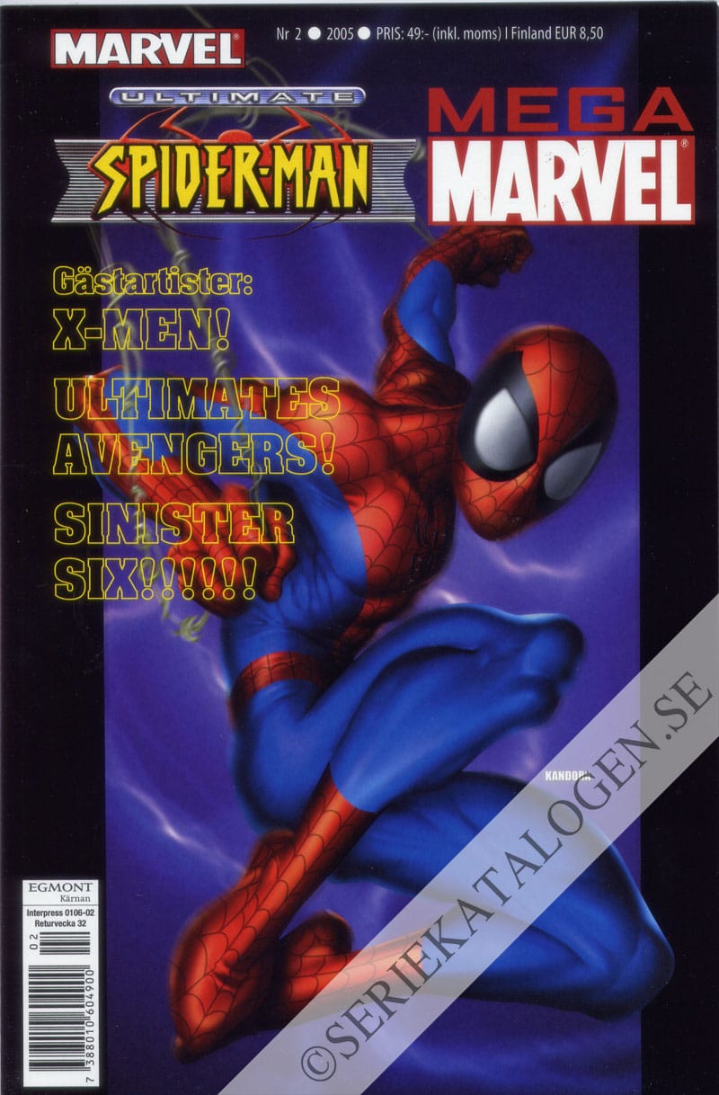 Framsida på Mega Marvel #2 - Ultimate Spider-Man (2005)