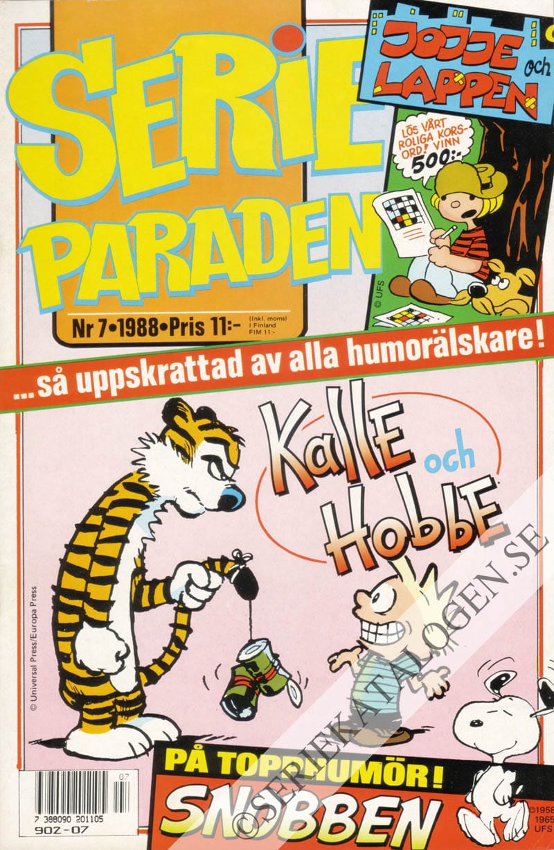 Framsida på Serie-paraden #7 (1988)