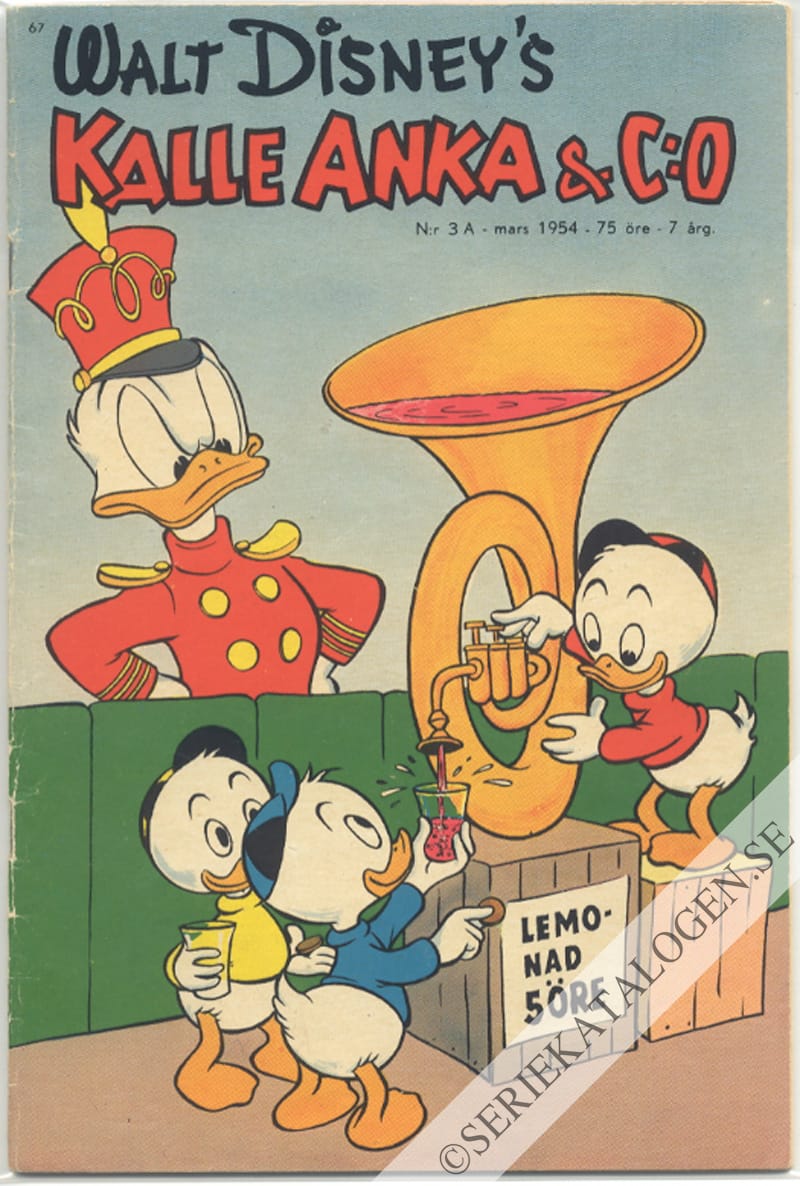 Framsida på Kalle Anka & C:o #3 A (1954)