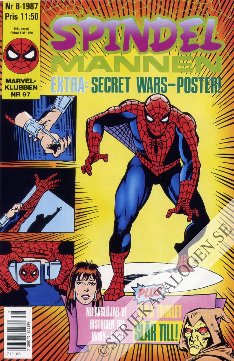 Framsida på Spindelmannen #8 (1987)