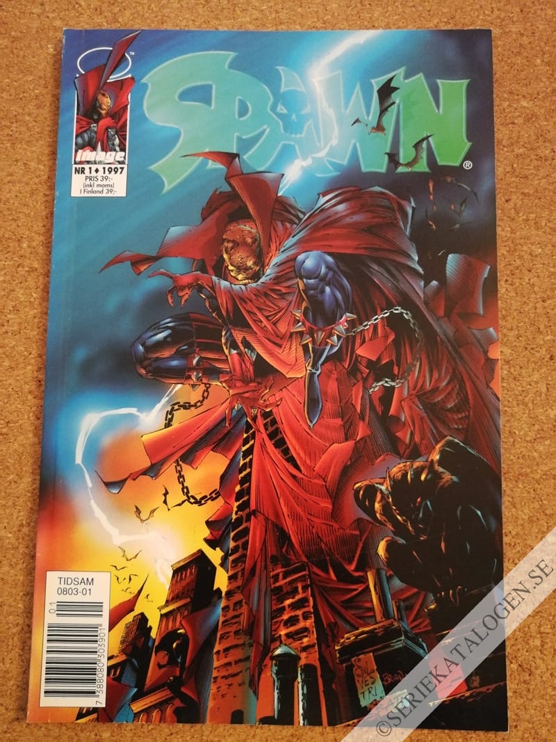 Framsida på Spawn #1 (1997)