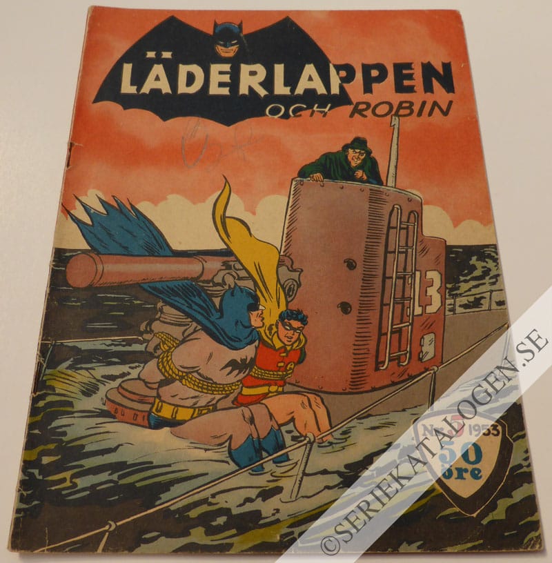 Framsida på Läderlappen och Robin #5 (1953)