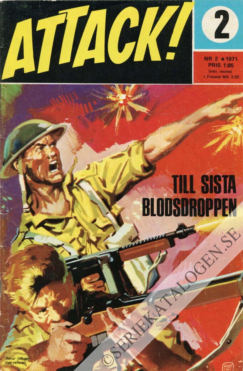 Framsida på Attack Till sista blodsdroppen (1971)